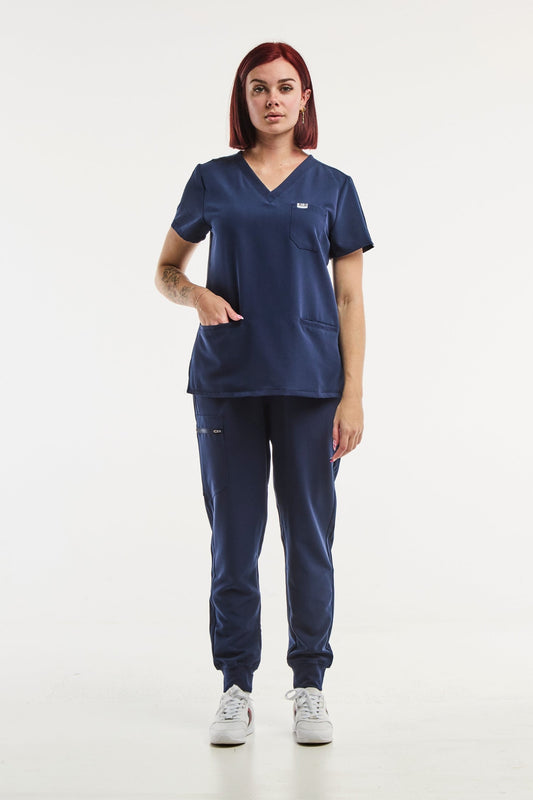 Paris – Medische stretchset – Dames – Marineblauw