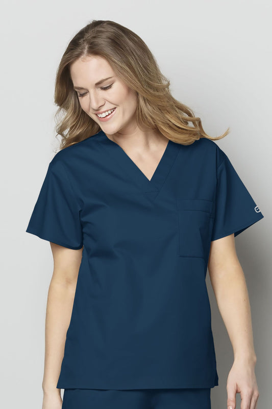 Wonderwork - Medische blouse - Dames - Caribisch blauw