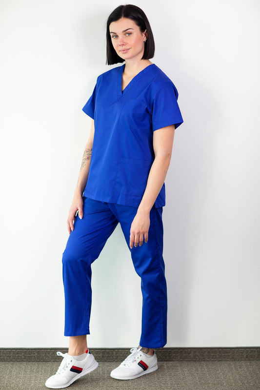 Basicfit - Medische tuniek - Unisex - Koningsblauw