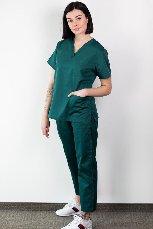 Basicfit -Medische tuniek - Unisex - Groen