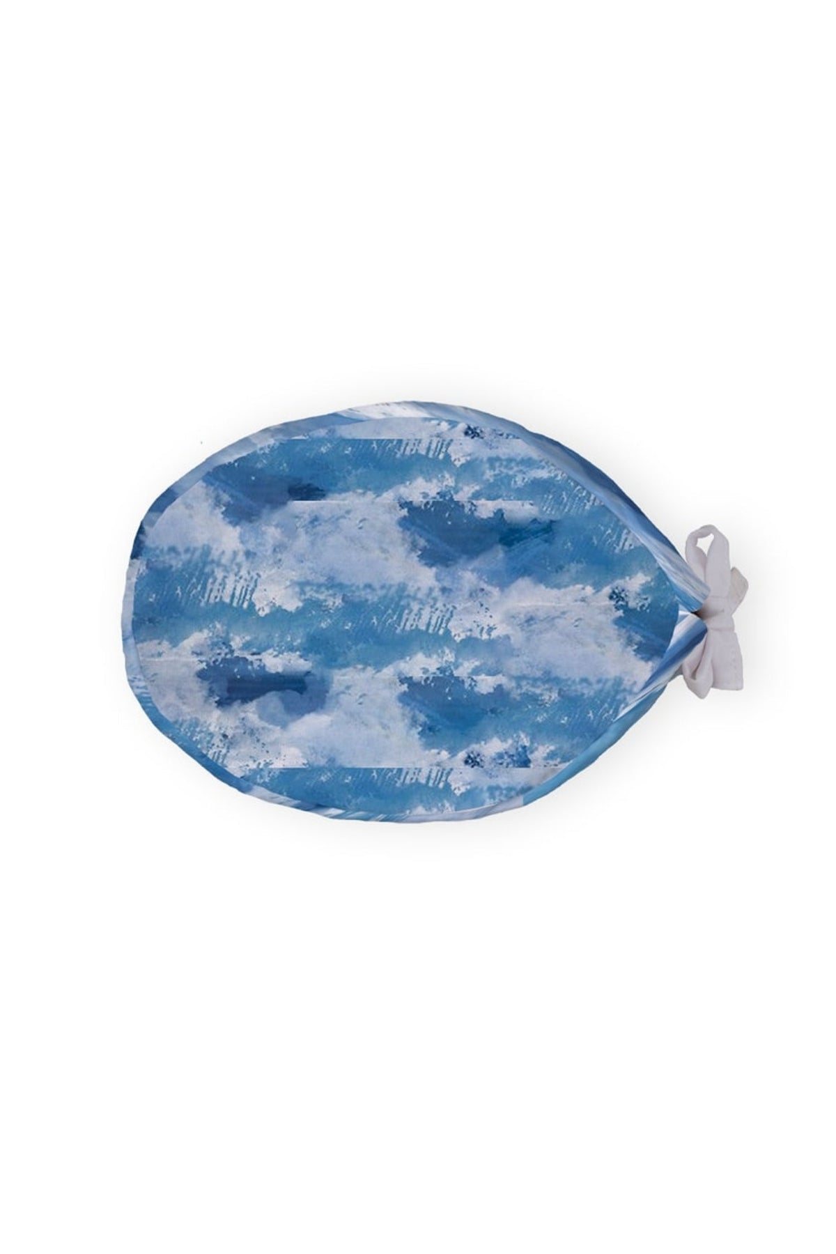 Ovaal etui met blauwe wolken voor medische muts van Aelin, geïnspireerd door Grey’s Anatomy