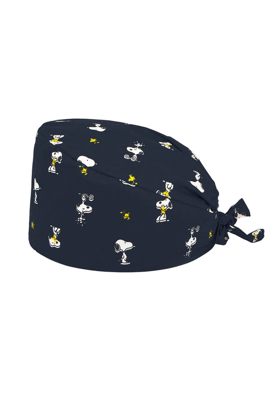 Stoffen OK-muts – Marineblauw met Snoopy-motieven