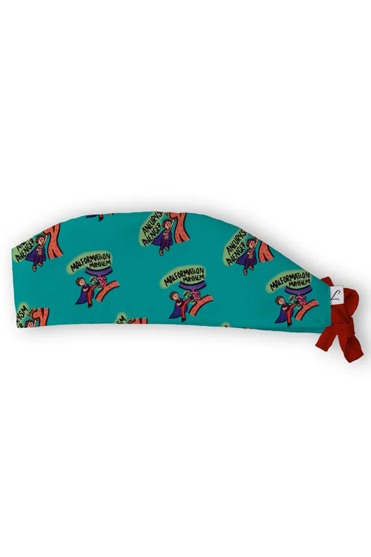 OK-muts – Turquoisegroen met cardiomotieven