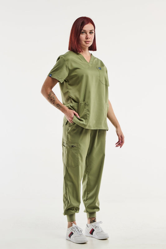 EMMA jogger – Medische set – Dames – Olijf