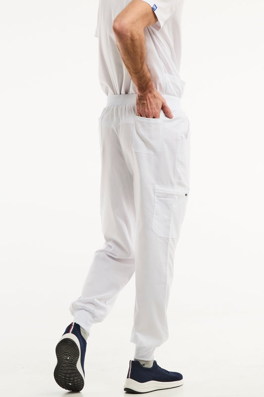 LUCA jogger - Medische broek - Heren - Wit