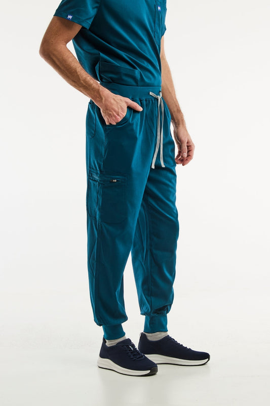 LUCA jogger - Medische broek - Heren - Turquoise