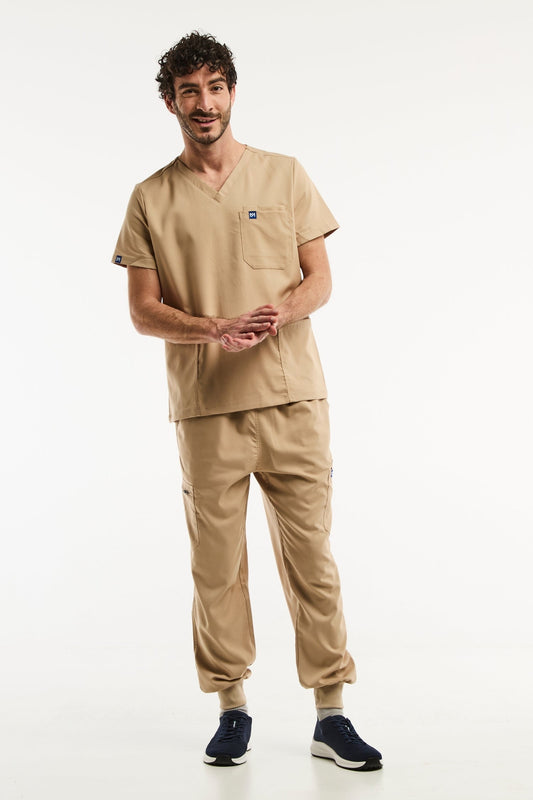 LUCA Jogger - Medische set - Heren - Beige