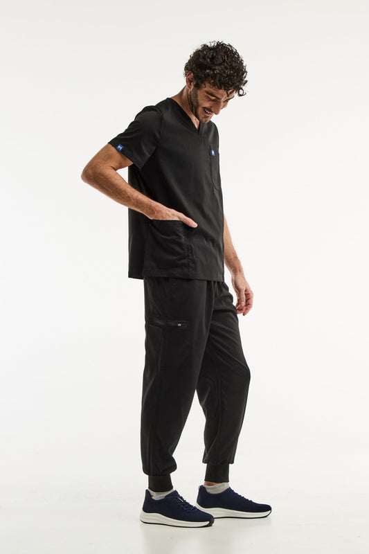 LUCA Jogger - Medische set - Heren - Zwart