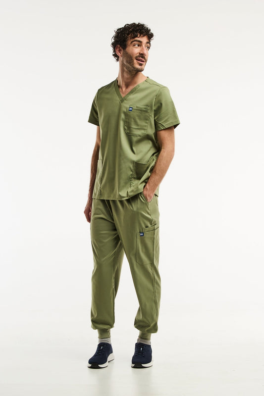 LUCA Jogger - Medische set - Heren - Olijf