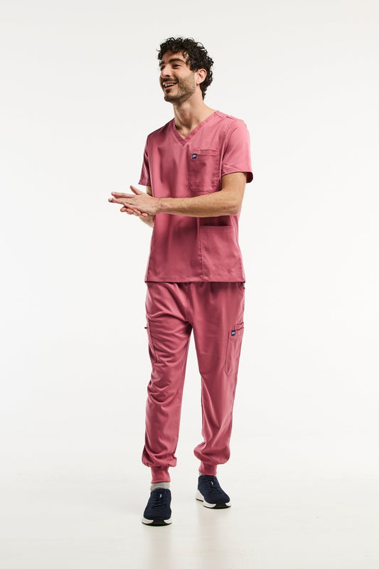 LUCA Jogger - Medische set - Heren - Roze
