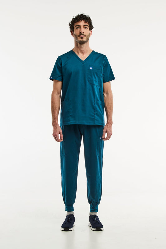 LUCA Jogger - Medische set - Heren - Turquoise