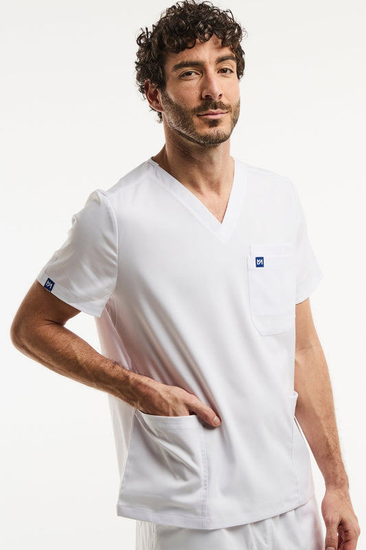 LUCA - Medische tuniek - Heren - Wit