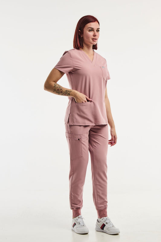 Paris – Medische stretchset – Dames – Roze
