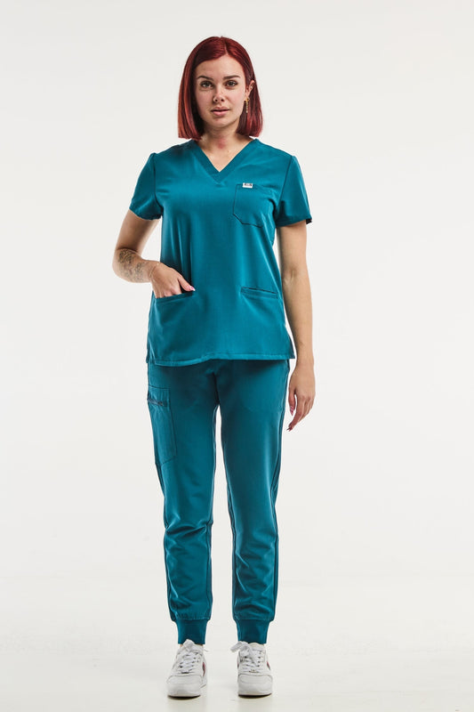 Paris – Medische stretchset – Dames – Turquoisegroen