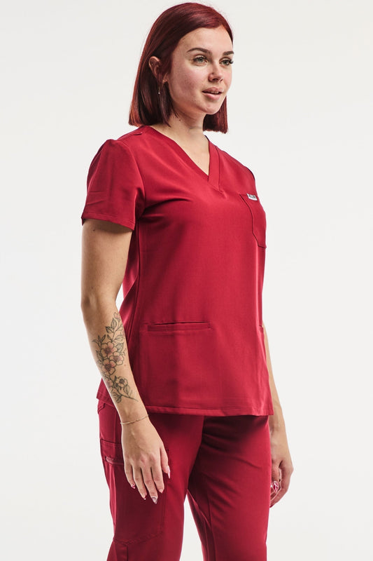 Paris - Medische stretchtuniek - Dames - Rood
