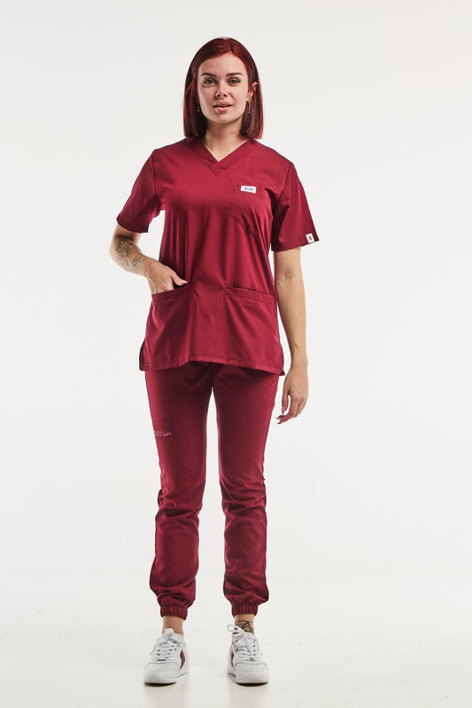 Slimfit - Medische set - Bordeauxrood