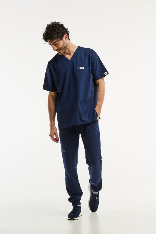 Medische set - Marineblauw, Slimfit - Heren