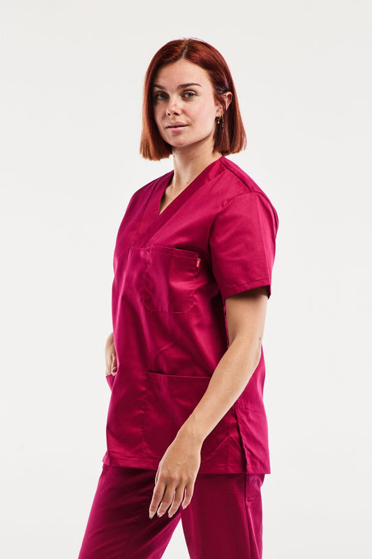 Velilla - Medische tuniek - Unisex - Bordeaux