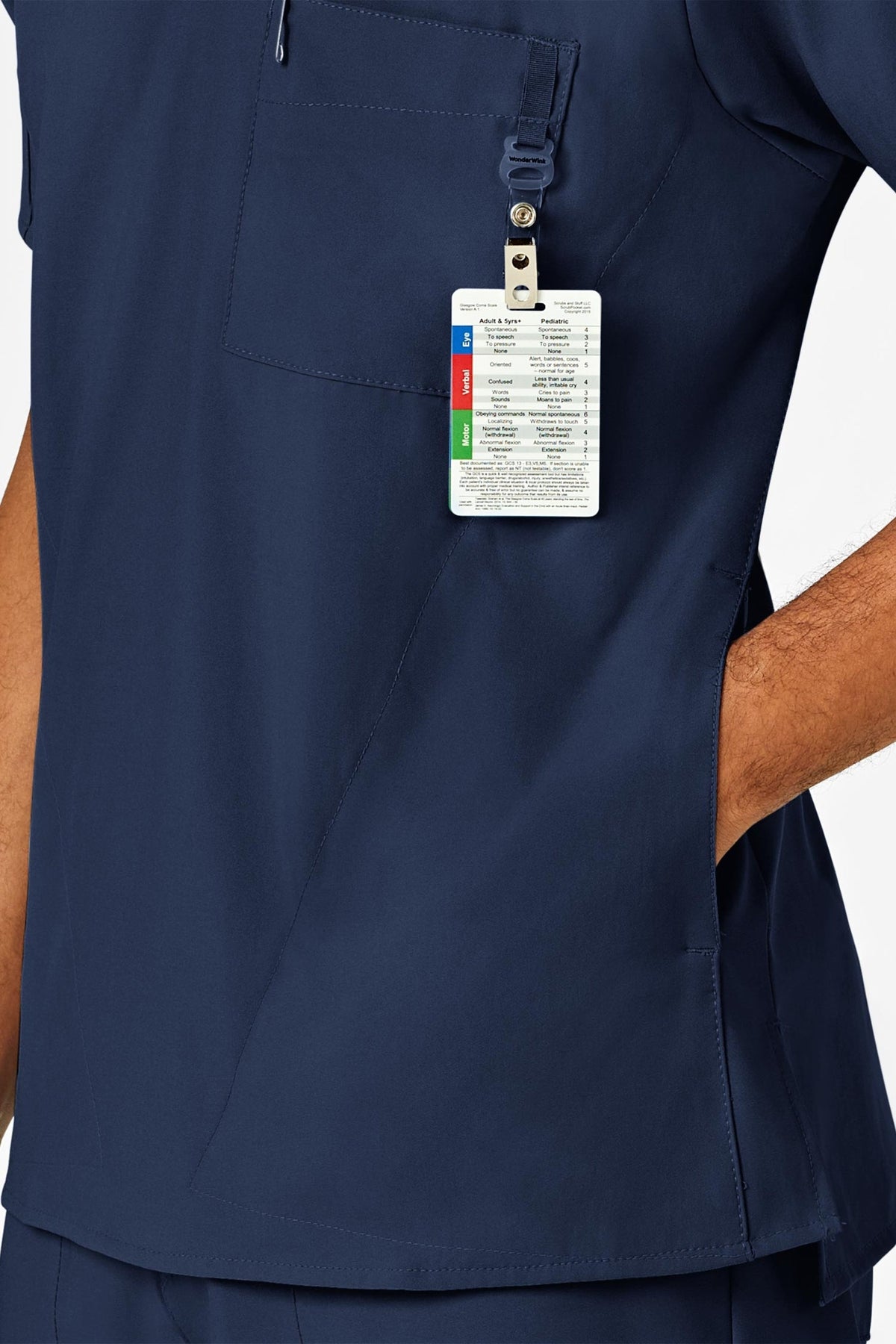 W123 – Medische set – Marineblauw – Heren