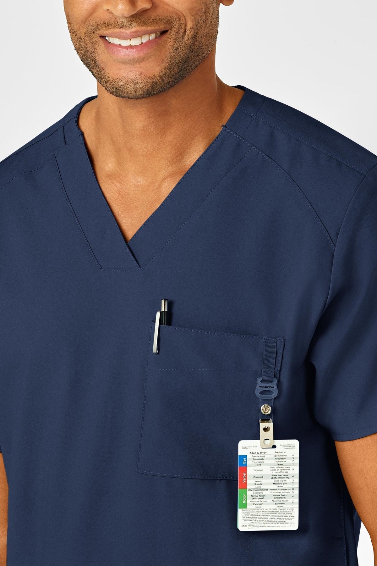 W123 – Medische set – Marineblauw – Heren
